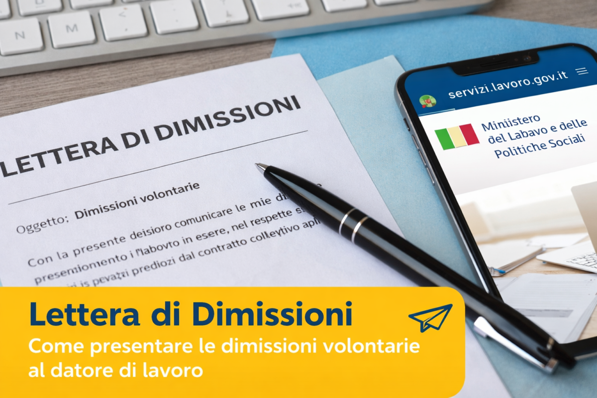lettera di dimissioni volontarie