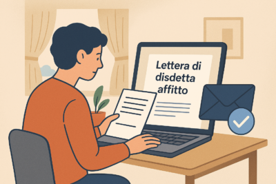 lettera di disdetta affitto