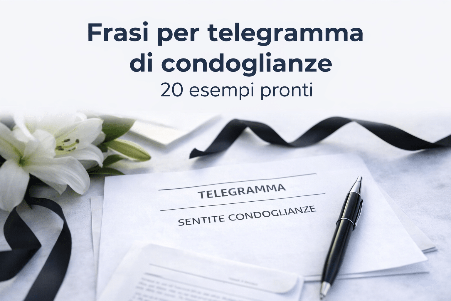 frasi per telegramma di condoglianze pronte da usare